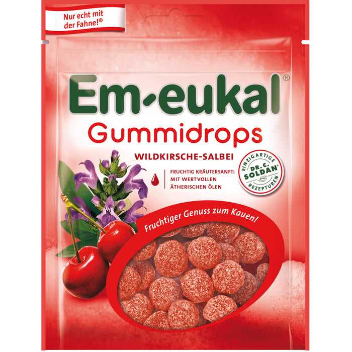 Em-eukal Gummidrops Wildkirsche-Salbei zh., 90 g BON