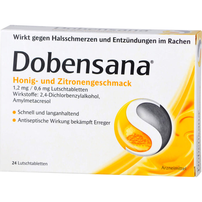 Dobensana Honig- und Zitronengeschmack Lutschtabletten, 24 St. Tabletten