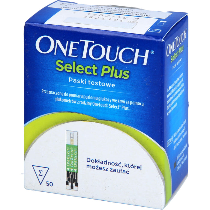One Touch Select Plus kohlpharma Blutzucker Teststreifen, 50 St. Teststreifen