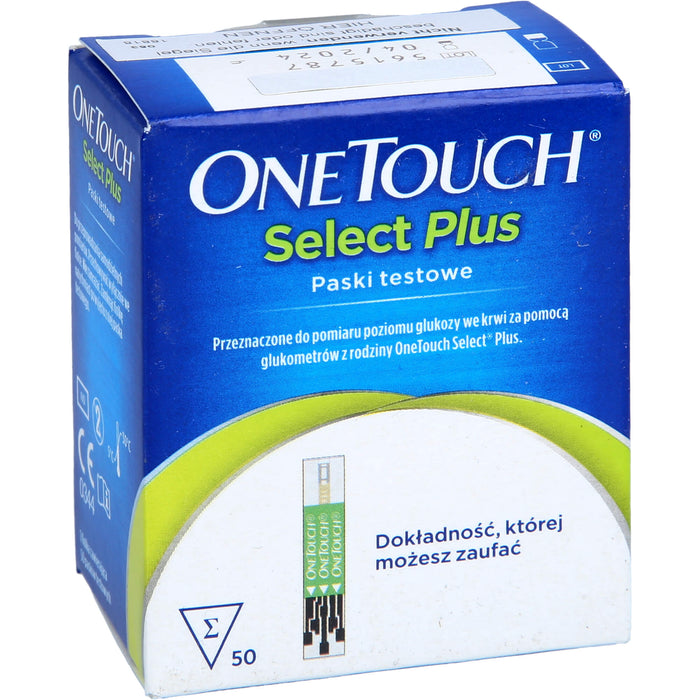 One Touch Select Plus kohlpharma Blutzucker Teststreifen, 50 St. Teststreifen