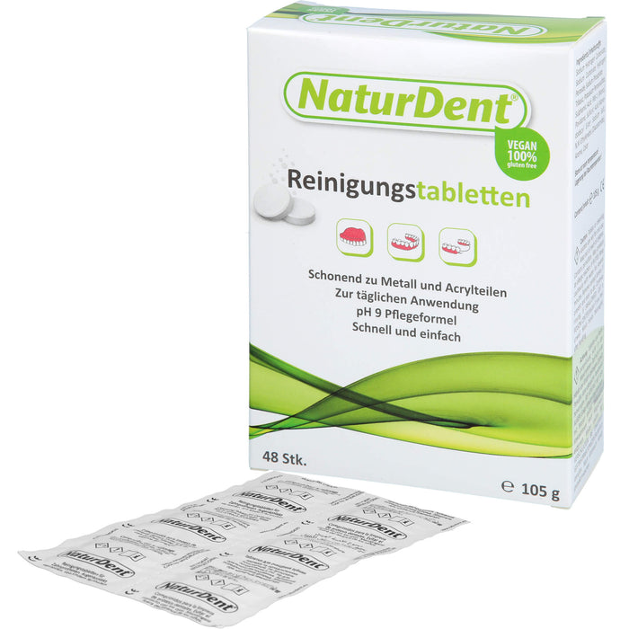 NaturDent Reinigungstabletten für den Zahnersatz, 48 St. Tabletten
