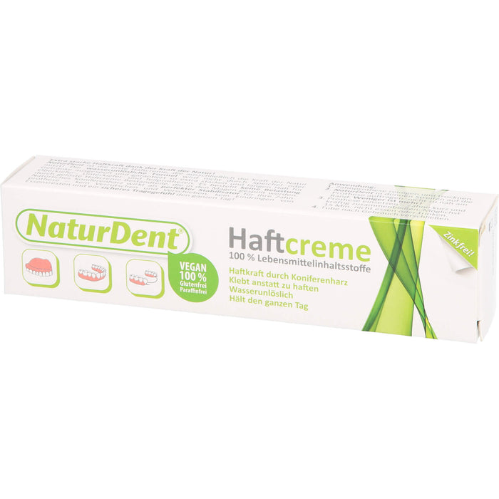 NaturDent Haftcreme zur Befestigung des Zahnersatzes, 40 g Creme