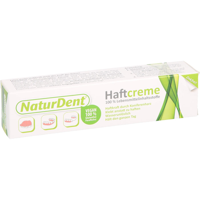 NaturDent Haftcreme zur Befestigung des Zahnersatzes, 40 g Creme
