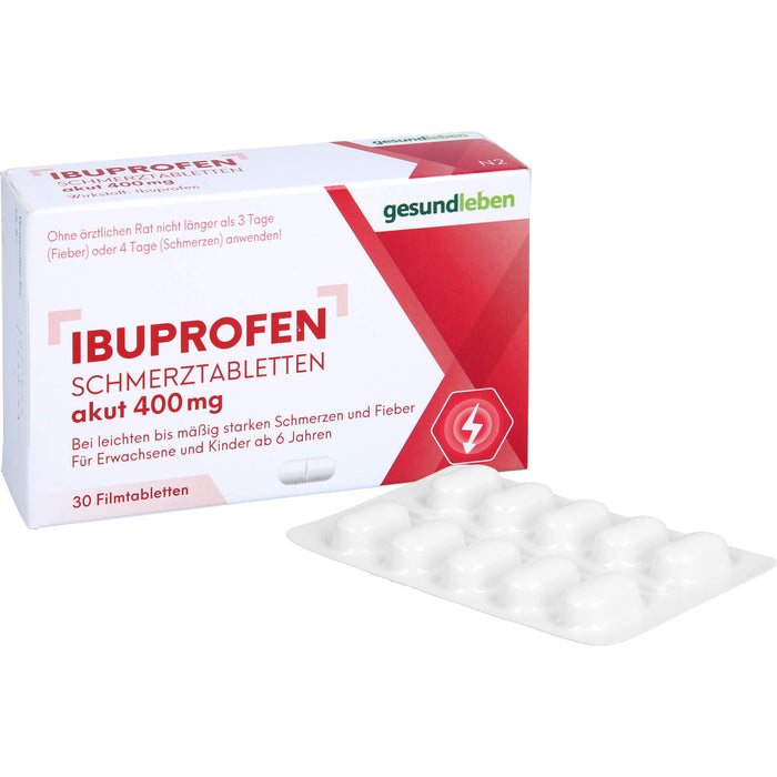 Ibuprofen Schmerztabletten 400 mg Filmtabletten, 30 St FTA