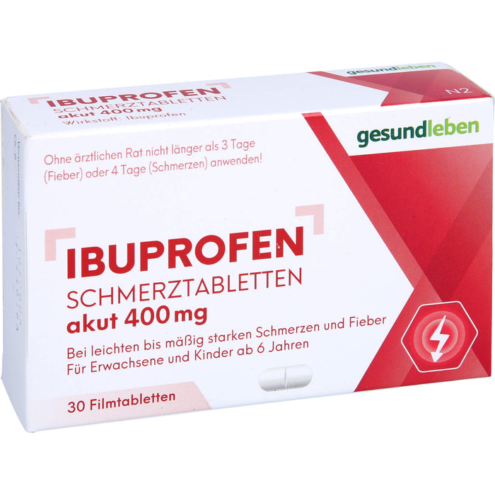 Ibuprofen Schmerztabletten 400 mg Filmtabletten, 30 St FTA