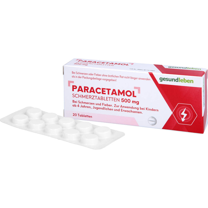 Paracetamol Schmerztabletten, Tabletten, 20 St TAB