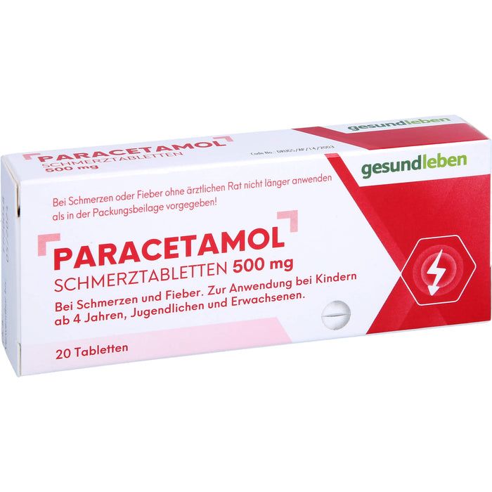 Paracetamol Schmerztabletten, Tabletten, 20 St TAB