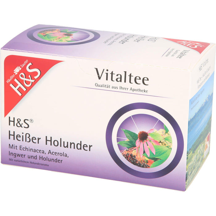 H&S Heißer Holunder Vitaltee, 20X2.0 g FBE