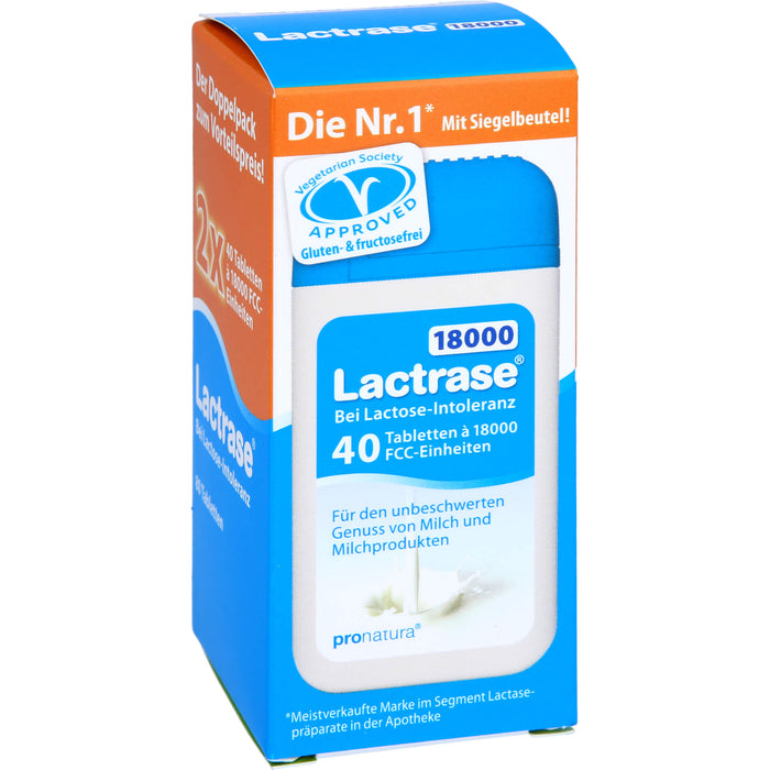Lactrase 18000 bei Lactose-Intoleranz Tabletten, 80 St. Tabletten