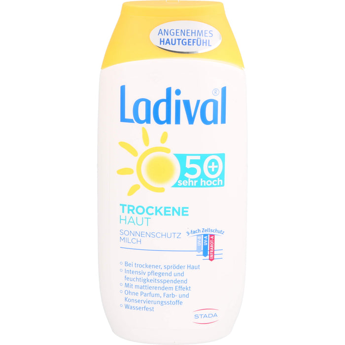 Ladival Trockene Haut LSF 50 Sonnenschutz Milch, 200 ml Creme