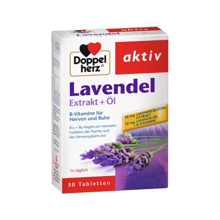 Doppelherz Lavendel Extrakt + Öl Tabletten, 30 St. Tabletten