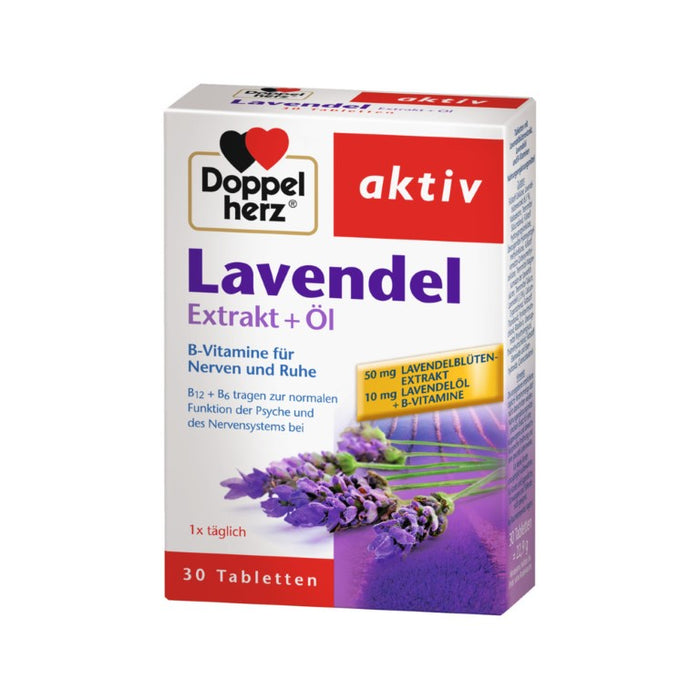 Doppelherz Lavendel Extrakt + Öl Tabletten, 30 St. Tabletten