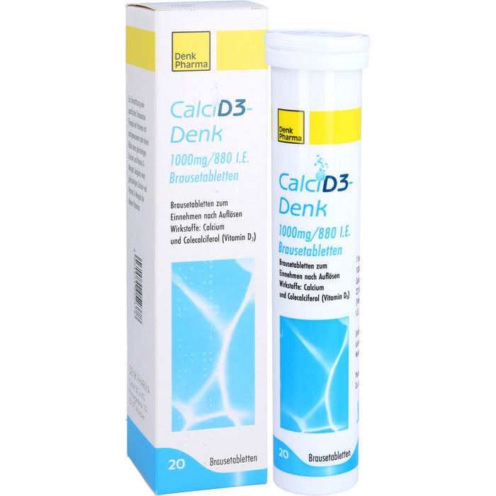 Calci D3-Denk 1000 mg / 880 I.E., Brausetabletten, 20 St BTA