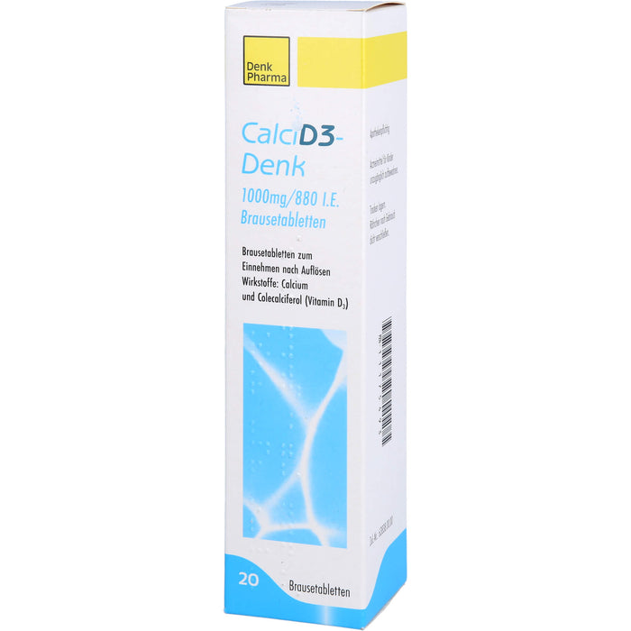Calci D3-Denk 1000 mg / 880 I.E., Brausetabletten, 20 St BTA