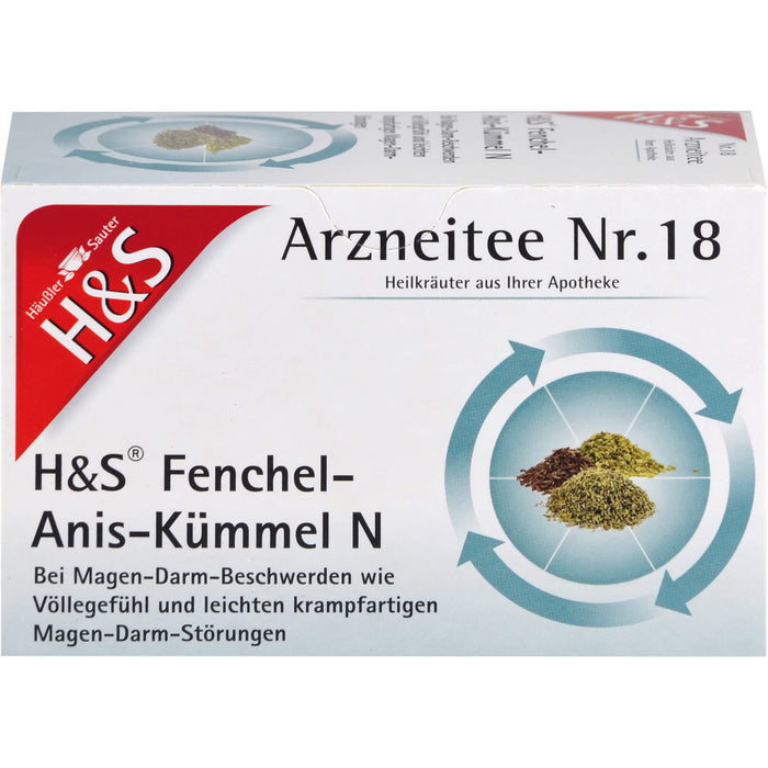 H&S Fenchel-Anis-Kümmel N Arzneitee Nr. 18, 20 St. Filterbeutel