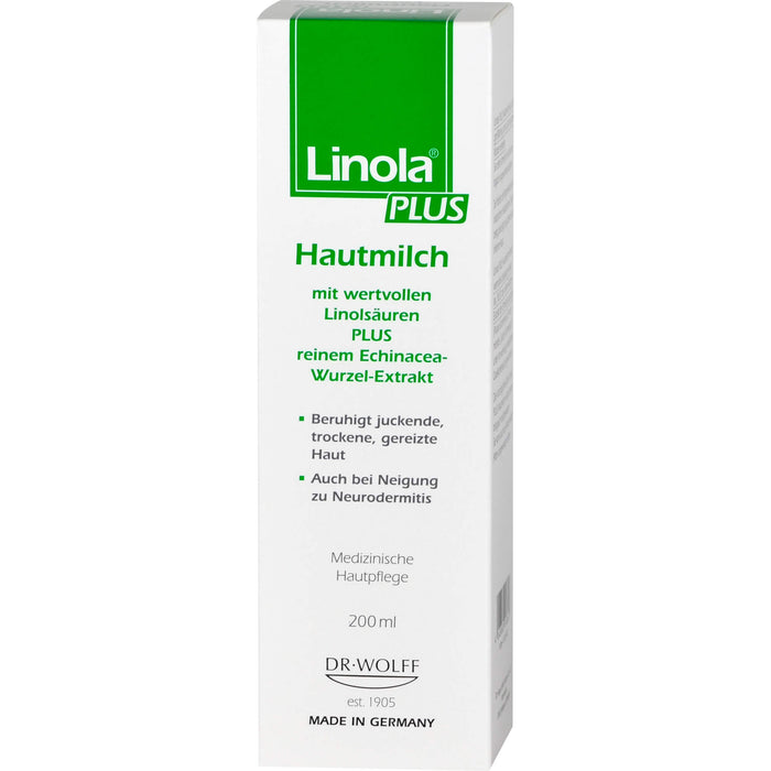 Linola plus Hautmilch Milch, 200 ml Lotion