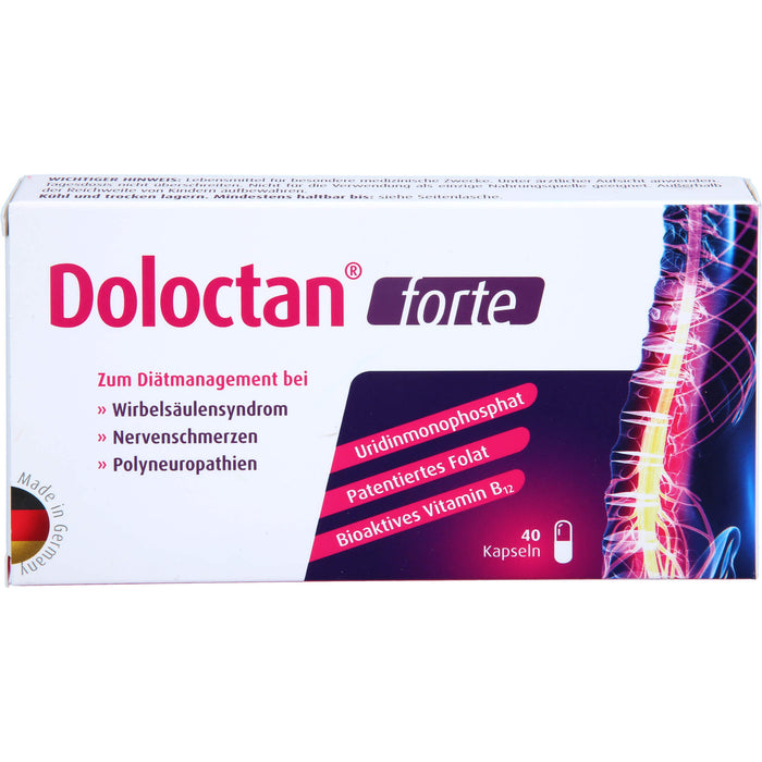 Doloctan forte Kapseln bei Wirbelsäulensyndrom, Nervenschmerzen und Polyneuropathien, 40 St. Kapseln