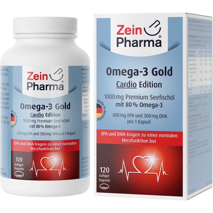 ZeinPharma Gold Cardio Omega-3 Kapseln, 120 St. Kapseln