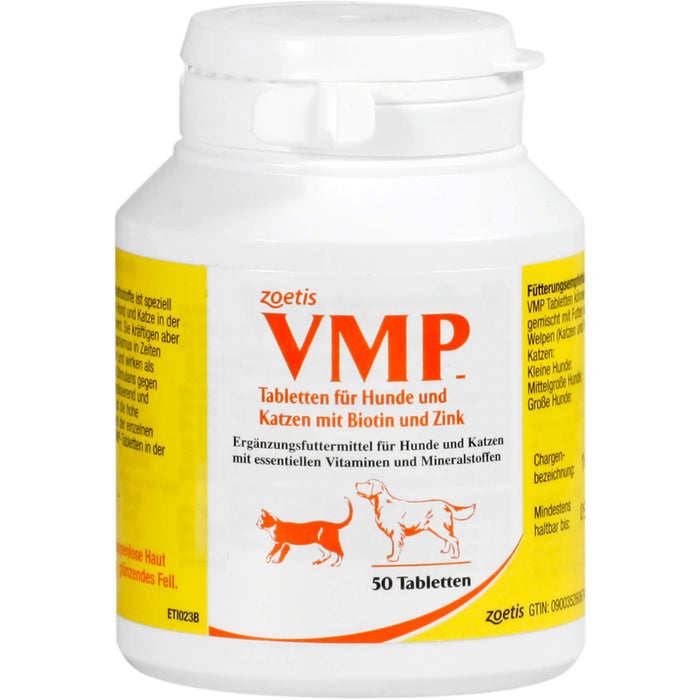 VMP Tabletten Ergänzungsmittel für Hunde Katzen, 50 St TAB