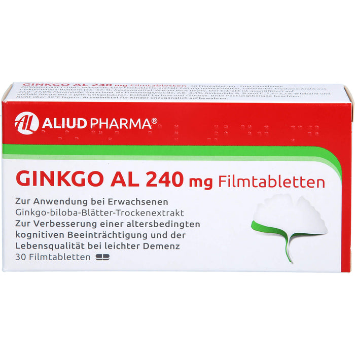 Ginkgo AL 240 mg Filmtabletten, 30 St FTA