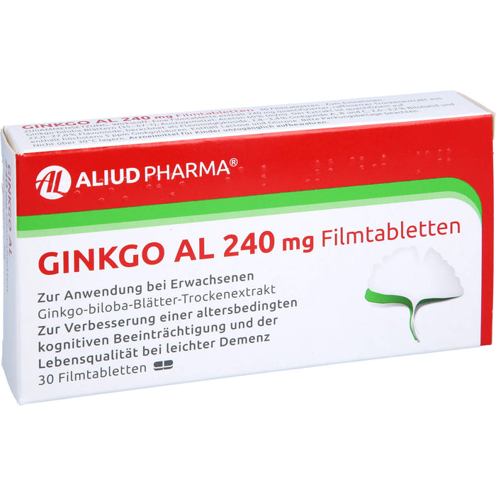 Ginkgo AL 240 mg Filmtabletten, 30 St FTA