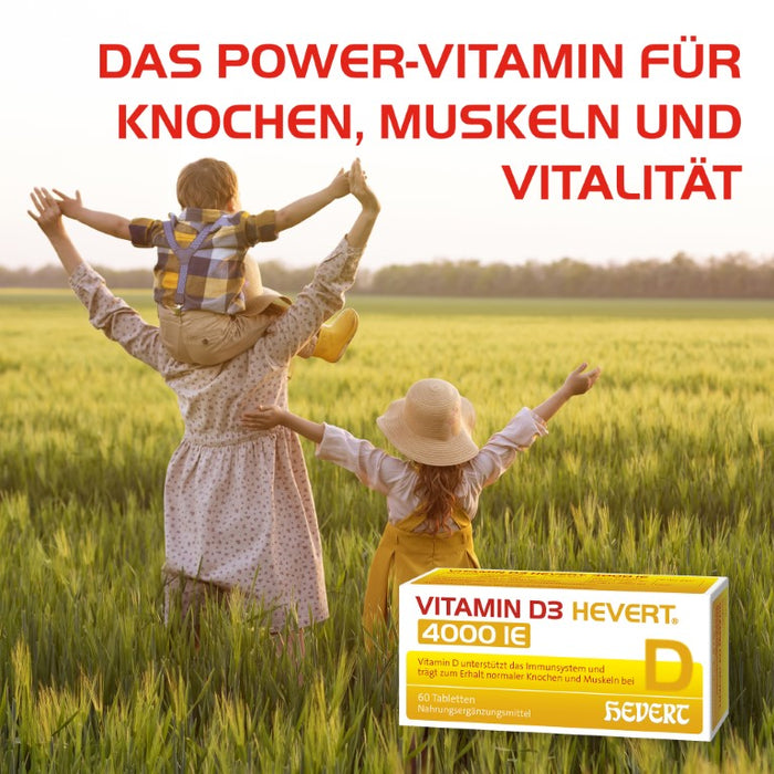 Vitamin D3 Hevert 4000 IE Tabletten, 60 St. Tabletten