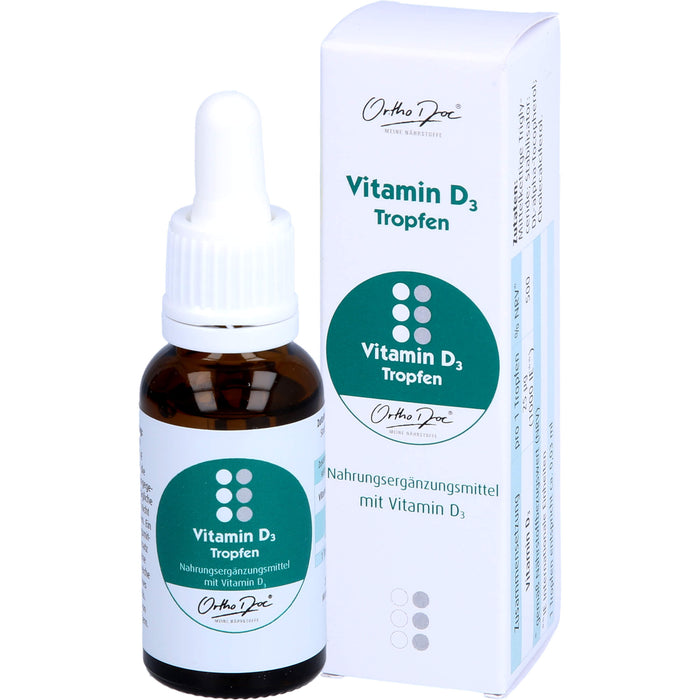 OrthoDoc Vitamin D3 Tropfen, 20 ml Lösung