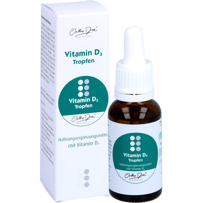 OrthoDoc Vitamin D3 Tropfen, 20 ml Lösung