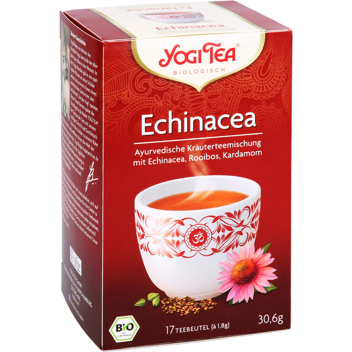 YOGI TEA Echinacea ayurvedische Kräuterteemischung, 17 St. Filterbeutel