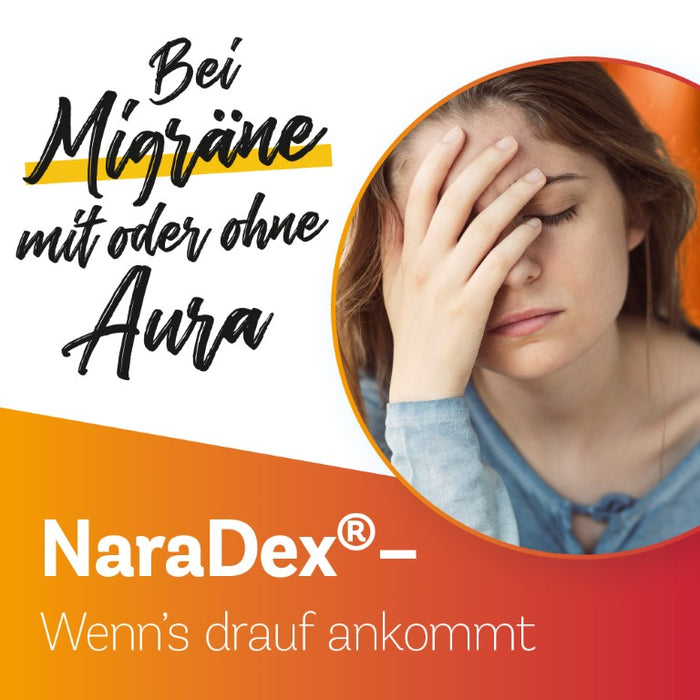 NaraDex 2,5 mg Tabletten gegen Migräne, 2 St. Tabletten