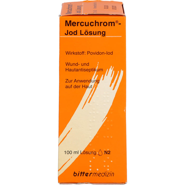 Mercuchrom-Jod Lösung, 100 mg/ml, 100 ml Lösung