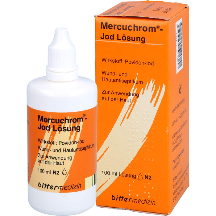 Mercuchrom-Jod Lösung, 100 mg/ml, 100 ml Lösung