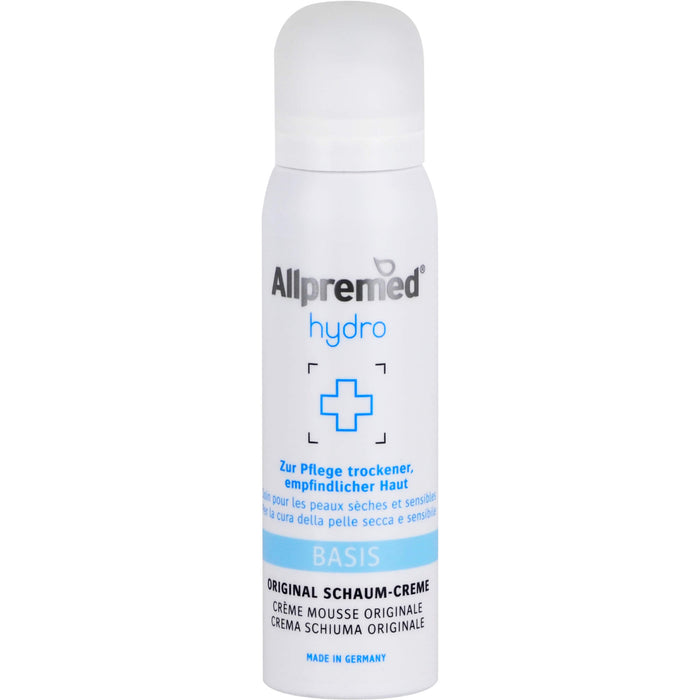 Allpremed hydro Basispflege Lipid-Schaum-Creme für trockene und empfindliche Haut, 100 ml Schaum