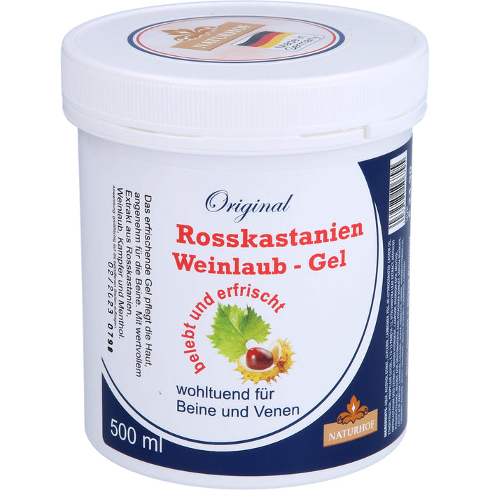 Rosskastanien+Weinlaub Gel, 500 ml Gel