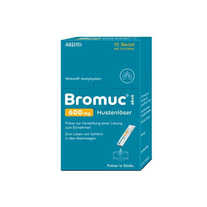Bromuc akut 600 mg Hustenlöser, Pulver zur Herstellung einer Lösung zum Einnehmen, 10 St PLE