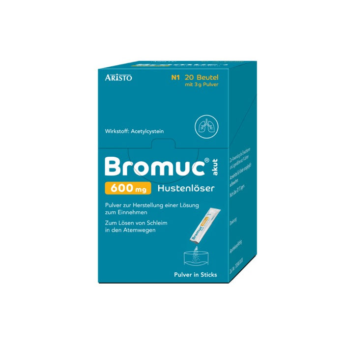 Bromuc akut 600 mg Hustenlöser, Pulver zur Herstellung einer Lösung zum Einnehmen, 20 St PLE
