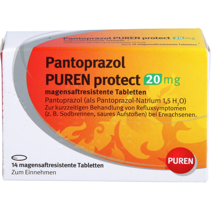 Pantoprazol PUREN protect 20 mg Tabletten, 14 St. Tabletten