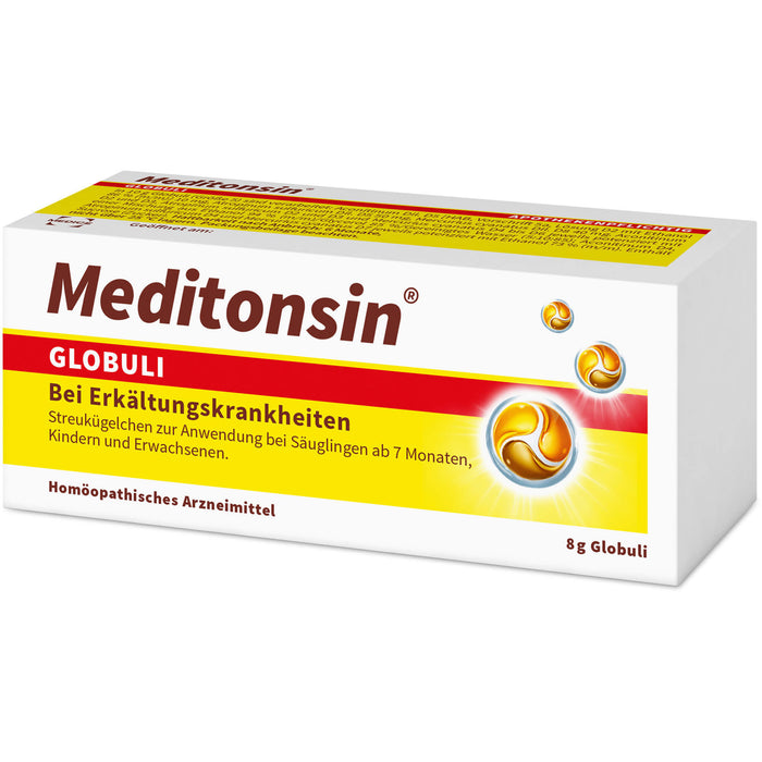 Meditonsin Globuli bei Erkältungskrankheiten, 8 g Globuli