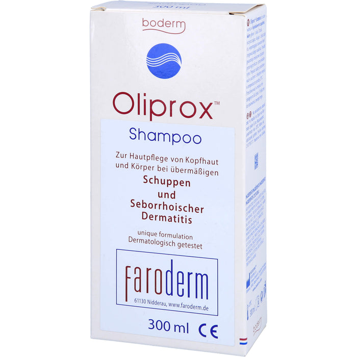 Oliprox Shampoo CE bei übermäßigen Schuppen und seborrhoischer Dermatitis, 300 ml Lösung