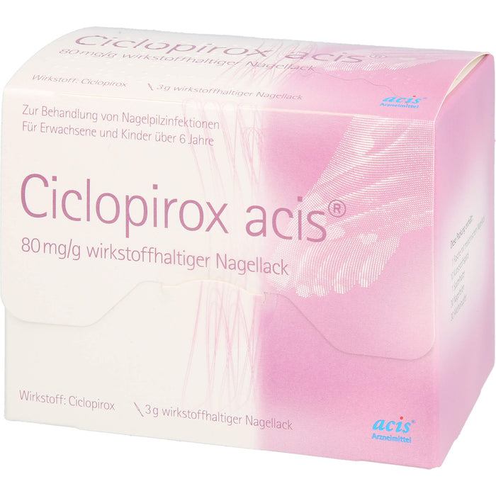 Ciclopirox acis 80 mg/g wirkstoffhaltiger Nagellack, 3 g NAW