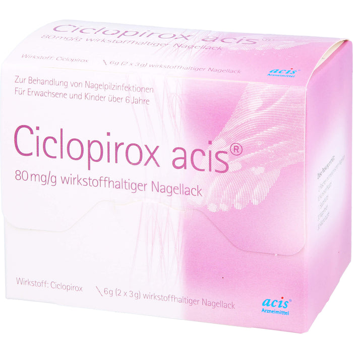 Ciclopirox acis 80 mg/g wirkstoffhaltiger Nagellack, 6 g Wirkstoffhaltiger Nagellack