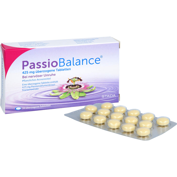 PassioBalance Tabletten bei nervöser Unruhe, 30 St. Tabletten