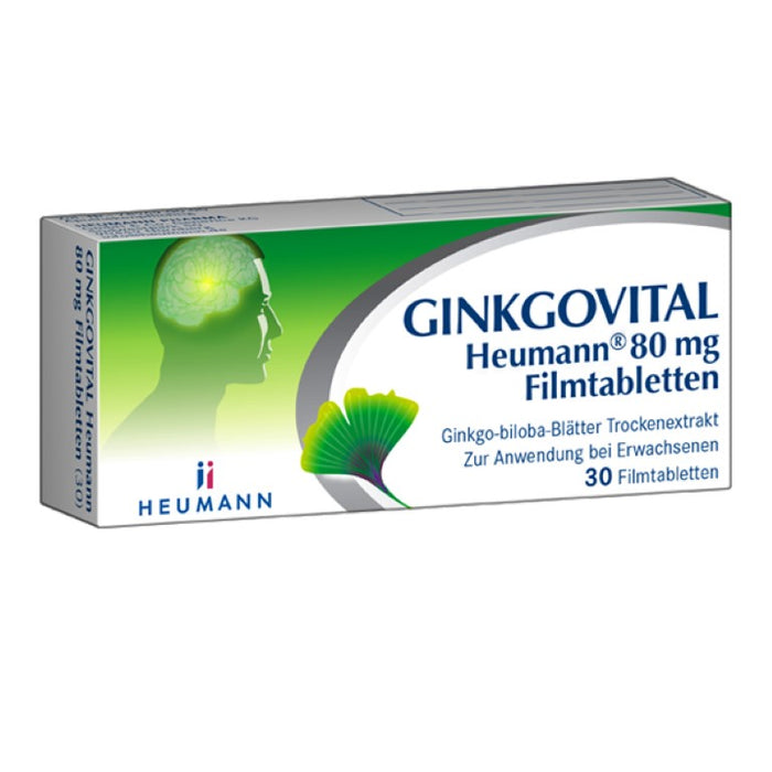 GINKGOVITAL Heumann 80 mg Filmtabletten, 30 St. Tabletten