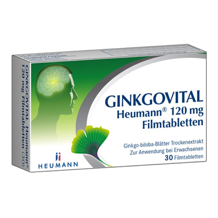 GINKGOVITAL Heumann 120 mg Filmtabletten, 30 St. Tabletten
