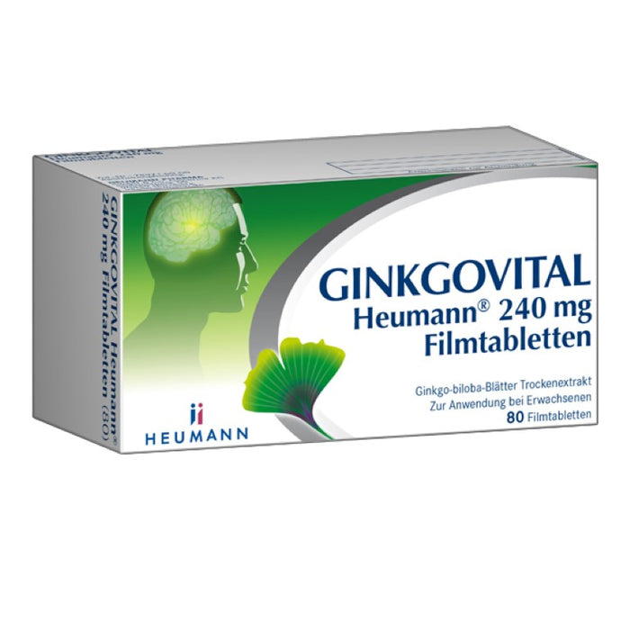 GINKGOVITAL Heumann 240 mg Filmtabletten, 80 St. Tabletten