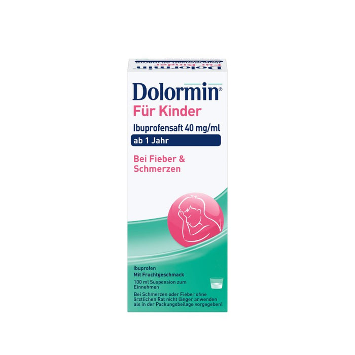 Dolormin für Kinder Ibuprofensaft 40 mg/ml ab 1 Jahr, 100 ml Lösung