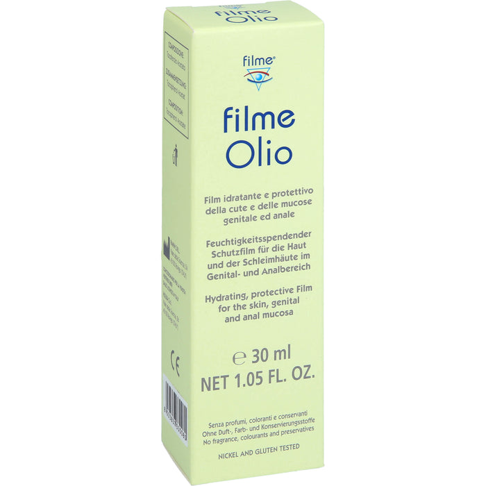 Filme Olio feuchtigkeitsspendender Schutzfilm für die Haut und der Schleimhäute im Genital- und Analbereich, 30 ml Öl