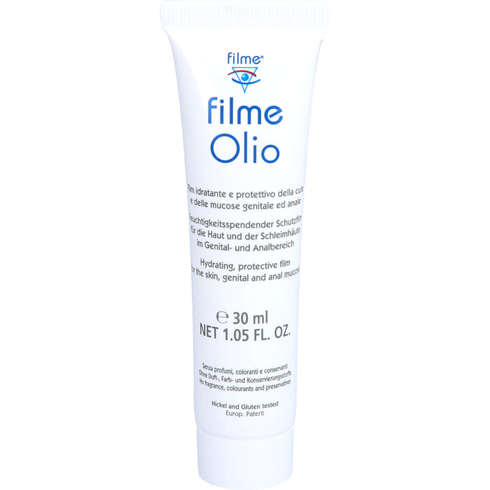 Filme Olio feuchtigkeitsspendender Schutzfilm für die Haut und der Schleimhäute im Genital- und Analbereich, 30 ml Öl