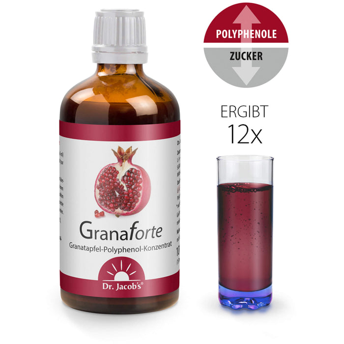 Dr. Jacob's Granaforte Granatapfel-Polyphenol-Konzentrat, 100 ml Lösung