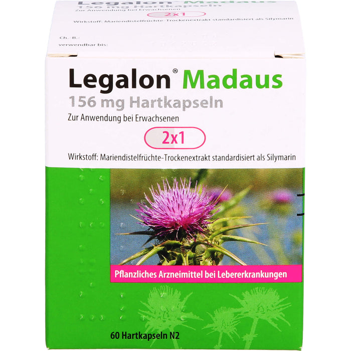 Legalon Madaus 156 mg Hartkapseln bei Lebererkrankungen, 60 St. Kapseln